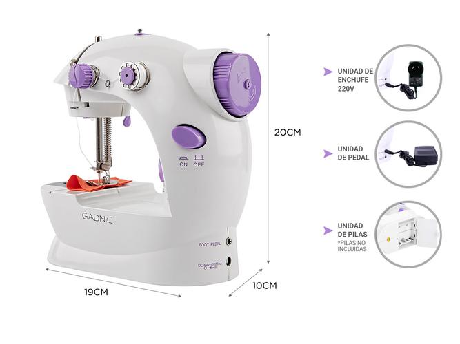 Mini Maquina De Coser + 4 Pilas AA - 4