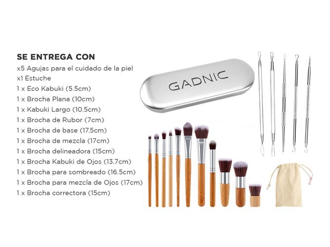 Set remover puntos negros + Cepillos cosmetica - 6