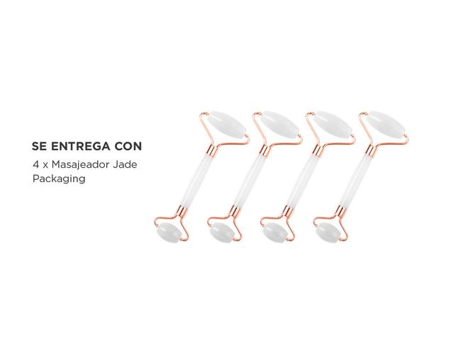 Kit x4 Masajeador Facial Piedra Blanco MST008 - 5