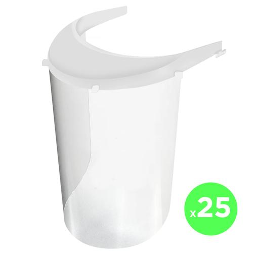 Kit 25 Máscaras De Protección Facial PET 500 Micrones - 0