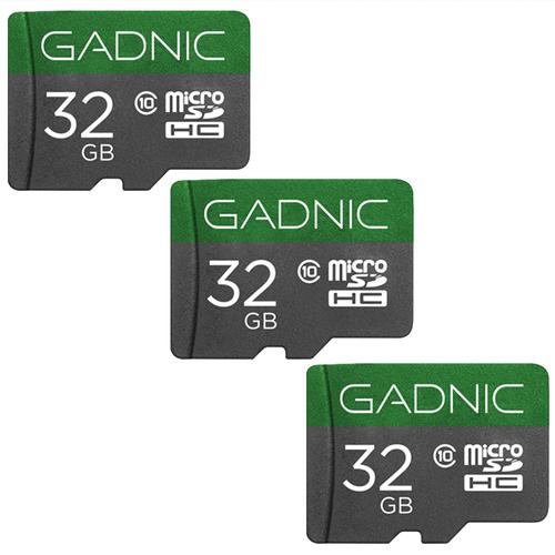 Kit De 3 Memorias Micro SDHC GADNIC 32gb Clase 10 Usado - 0