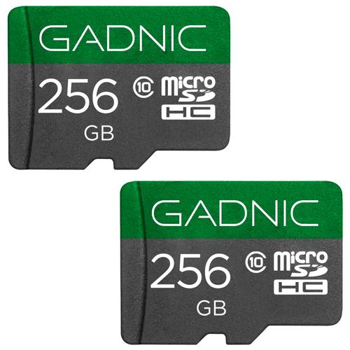 Kit De 2 Memorias Micro SD Gadnic 256gb Clase 10 Con Adaptador - 0