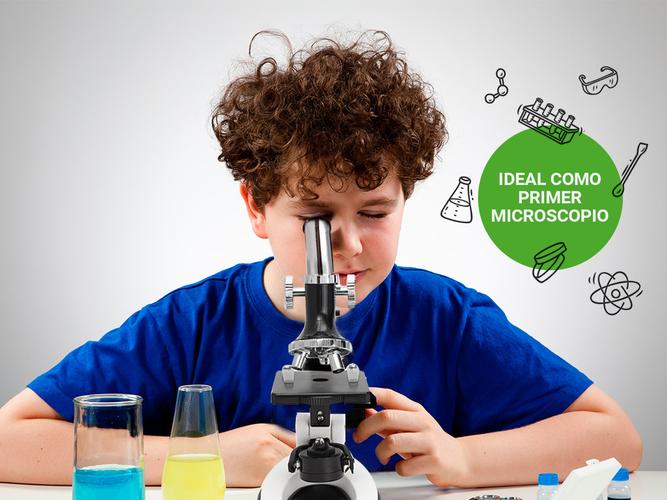 Microscopio Gadnic 1200X Para Niños Kit 28 Piezas + 2 Pilas AA  - 3