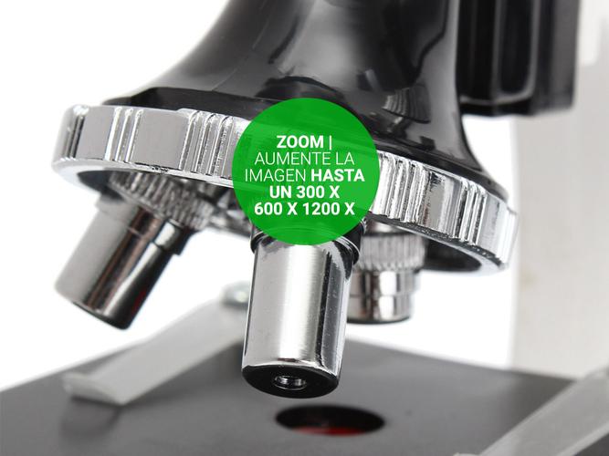 Microscopio Gadnic 1200X Para Niños Kit 28 Piezas + 2 Pilas AA  - 5