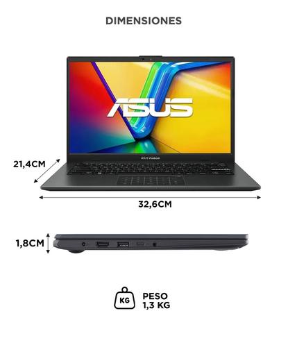 Notebook Asus Vivobook Go 14 E1404FA SSD 128GB RAM 8GB AMD Ryzen 3 - 5