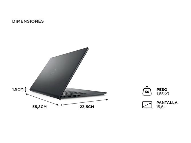 Notebook Dell DELL 3520 12 Gen Core™ i3-1215U Windows 11 Home Intel UHD Graphics 8 GB DDR4 512 GB SSD 156 FHD 1920x1080 - 5