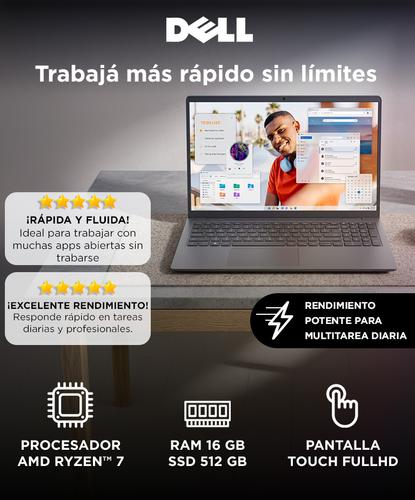 Notebook Dell Inspiron 15,6? Full HD Touch AMD Ryzen™ 7 RAM 16 GB SSD 512 GB  - 1
