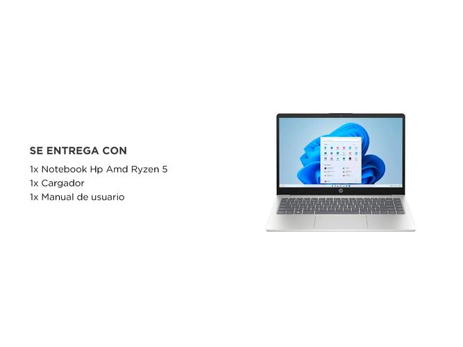 Notebook HP 15-FC0041 AMD Ryzen 5 7520U 512GB SSD 8GB 156 1920x1080 WIN11 NATURAL SILVER  - 6