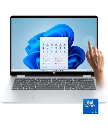 Notebook HP - OmniBook 5 Flip 2-in-1 14 2K Touch-Screen Laptop - Intel Core 5 - 8GB - 512GB SSD - Glacier Silver 14-fp0013dx - 5