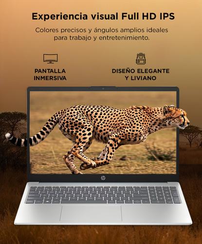 Notebook HP 156 FHD IPS Ci7-1255U 16GB RAM 512GB SSD Natural Silver  - 2