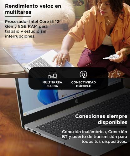 Notebook HP Intel Core i5 15-fd0005dx 12 Gen 8GB 512GB SSD Windows 11 Home Conexión Inalámbrica Bt USB HDMI - aca elimine un palabra. - 2