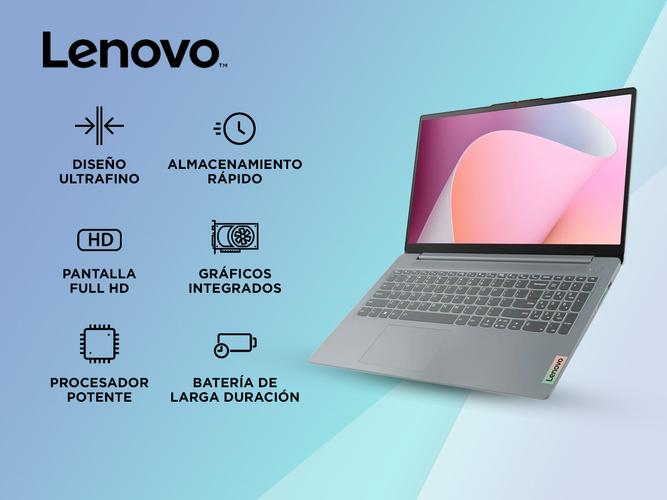 Notebook Lenovo IdeaPad Slim 3 AMD Ryzen 5 7520U 8 GB RAM 256 GB SSD 156  - 1