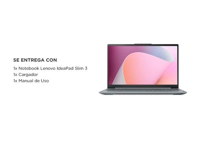 Notebook Lenovo IdeaPad Slim 3 AMD Ryzen 5 7520U 8 GB RAM 256 GB SSD 156  - 6
