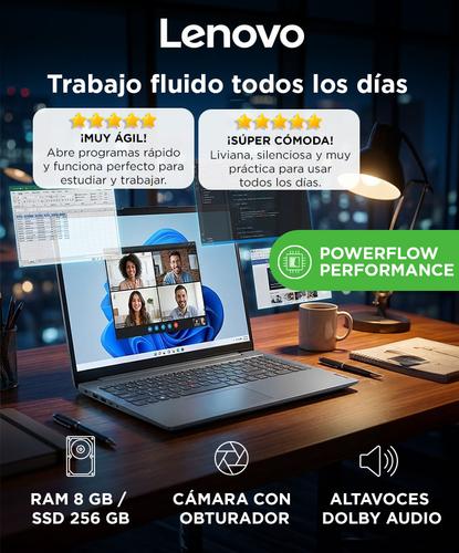 Notebook Lenovo IdeaPad Slim 3 AMD Ryzen 5 7520U 8 GB RAM 256 GB SSD 156  - 1