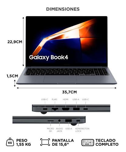 Notebook Samsung Galaxy Book 4 I38GB RAM 256GB SSD - 4