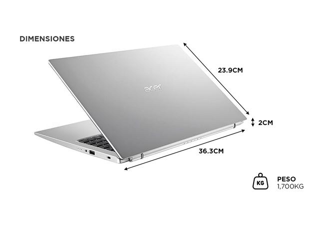 NOTEBOOK ACER ASPIRE 3 A315-58-7138 INTEL CORE I7-1165G7 16GB 512GB 156 - 5