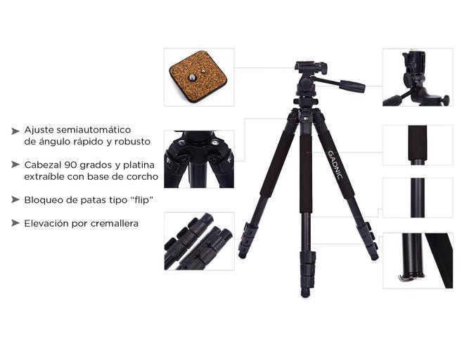 Kit Mochila Cámara Reflex + Trípode Fotografía Profesional - 4