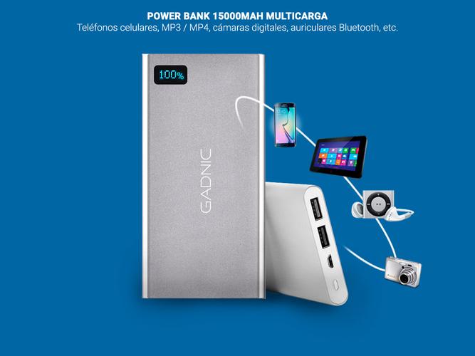 Mochila Antirrobo Gadnic + Power Bank 15000mAh - 3