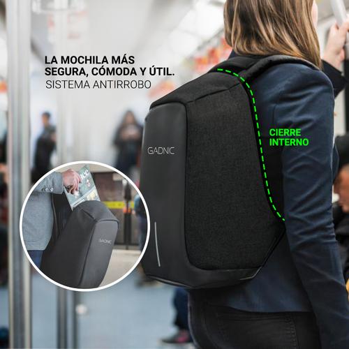 Mochila Antirrobo Gadnic 35L + Power Bank 20000mAh - 2