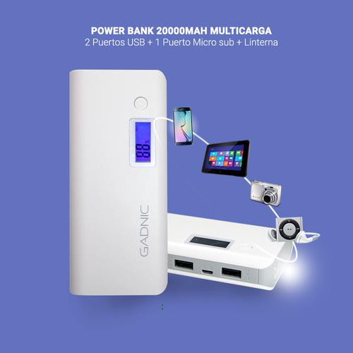 Mochila Antirrobo Gadnic 35L + Power Bank 20000mAh - 3
