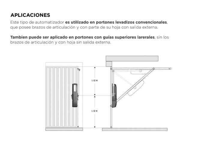 Motor Portón Levadizo SEG Tork Kit Automatización 400kg 1/2HP - 3