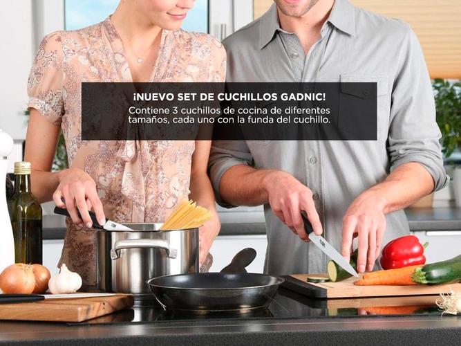 Set De 3 Cuchillos de Ceramica Gadnic CERAMIC3000 para Cocina - 3