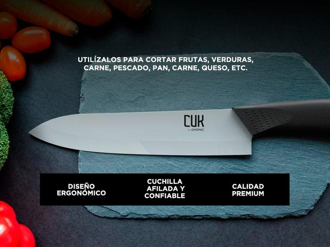 Set De 3 Cuchillos de Ceramica Gadnic CERAMIC3000 para Cocina - 4