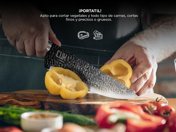Set Gadnic x4 Cuchillos de Cocina Con Mango Antideslizante + Pelador +Tijera  - 4