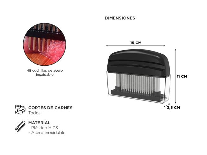 Tiernizador de Carne Cuk by Gadnic 48 pines Manual - 3