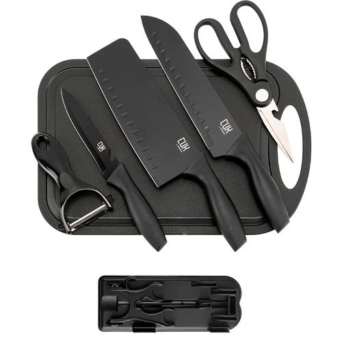 Set Cuchillos 7 Piezas Gadnic Cocina Acero Inoxidable  - 0