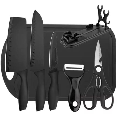 Set Cuchillos 7 Piezas Gadnic Cocina Acero Inoxidable  - 0