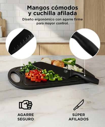 Set Cuchillos 7 Piezas Gadnic Cocina Acero Inoxidable  - 4