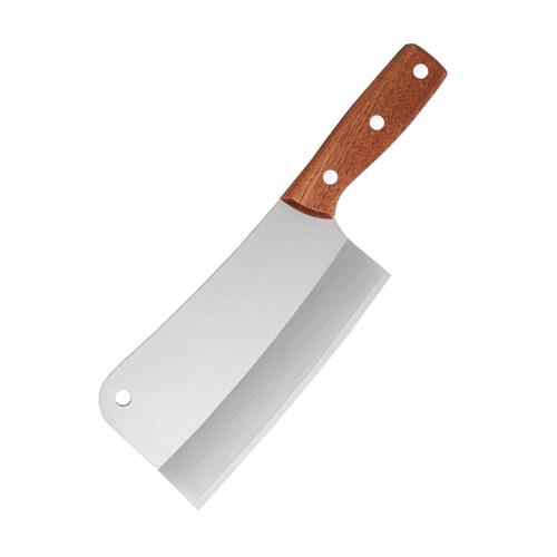 Cuchillo Hacha Gadnic Acero Inoxidable Con Mango Madera - 0