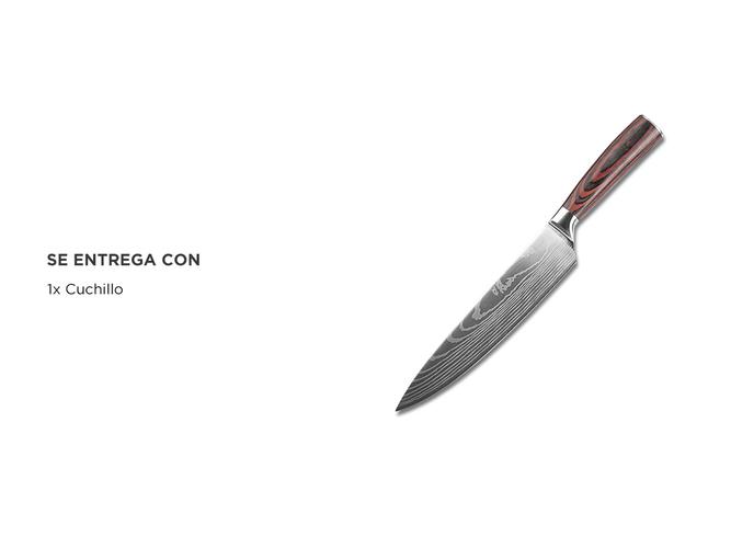Cuchillo De Chef Profesional Gandic De Acero Inoxidable - 4