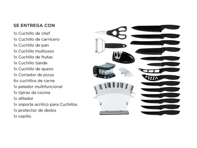 Juego de Cuchillos de Cocina Gadnic con Afilador - 6