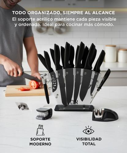 Juego de Cuchillos de Cocina Gadnic con Afilador - 3