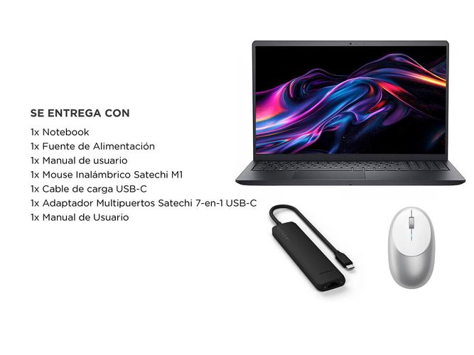 Kit Notebook Dell Adaptador Y Mouse Inalámbrico Satechi - 6