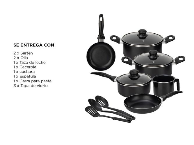 Juegos de 12 Piezas de Cocina Gadnic KO2 Cuchara Espátula Ollas y Sartenes - 6