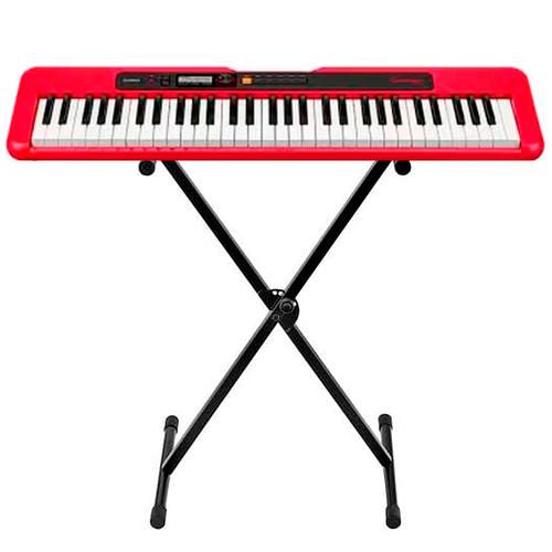 Teclado Musical Casio Casiotone CT-S200 61 teclas Rojo  Soporte Tipo Tijera Carlsbro - 0