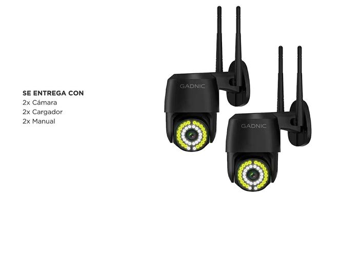 Kit x2 Cámara de Seguridad Gadnic Audio Bidireccional - 6