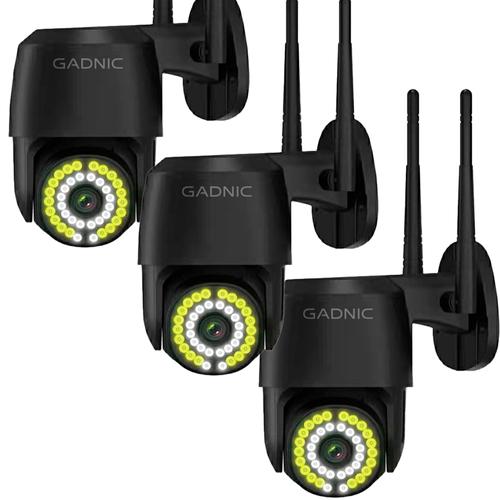Kit x3 Cámara de Seguridad Gadnic Audio Bidireccional - 0