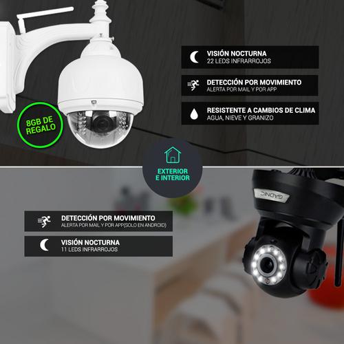 Kit Cámara Seguridad P2P |  2 Interiores + 2 Exteriores - 3