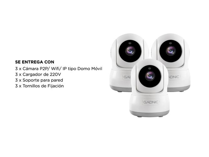 Cámaras de Seguridad Gadnic SX10 x3 IP WiFi Domo Motorizado Full HD Visión Nocturna - 6