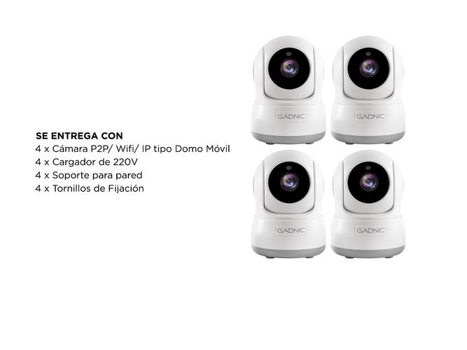 Cámaras de Seguridad Gadnic SX10 x4 IP WiFi Domo Motorizado HD Visión Nocturna - 6