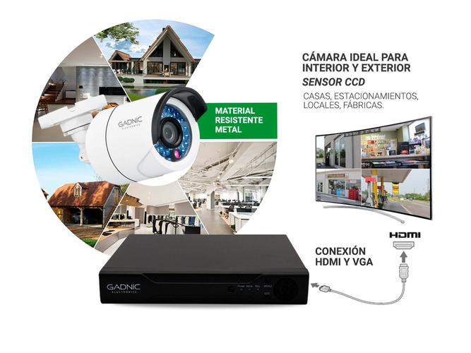 Cámaras de Seguridad x16 + DVR Gadnic SX17 Interior / Exterior Visión Nocturna 1tb - 6