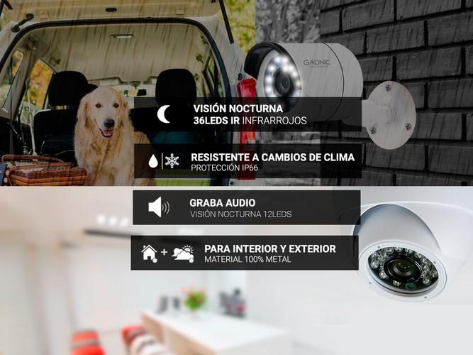 Kit DVR 16 Canales + 14 Cámaras CCTV Exterior + 2 CCTV Interior - 3