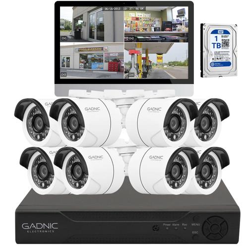 Kit DVR para 16 Canales + 8 Cámaras CCTV Exterior - 0