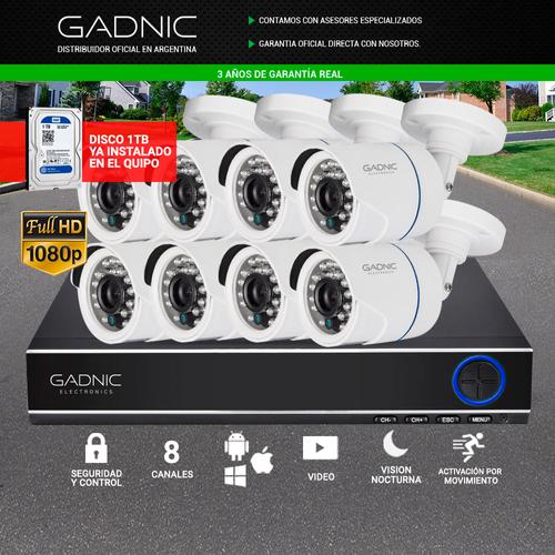 Kit 8 Camaras de seguridad IP Vision Noc  1Tb - 1