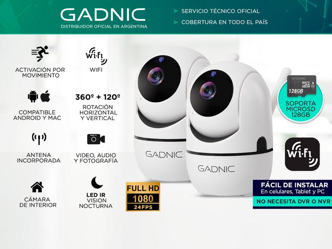 Cámaras de Seguridad Gadnic SX9 x2 IP WiFi P2P Motorizadas Full Hd Visión Nocturna - 1