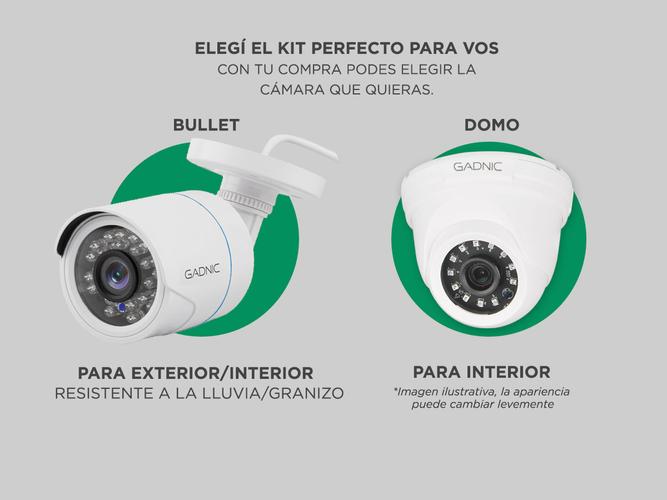 Cámaras de Seguridad x8 + DVR Gadnic SX37X Interior / Exterior Visión Nocturna 1tb - 1